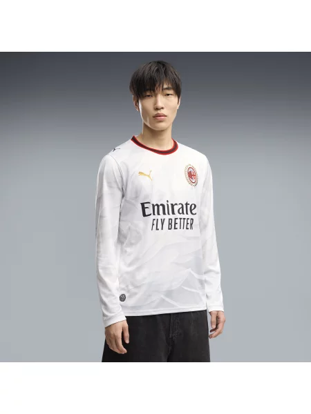 PUMA koszulka wyjazdowa z długim rękawem AC Milan Akcesoria S biały