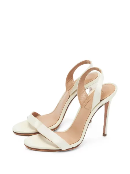 Sandale Aquazzura slingback cu bretele alb