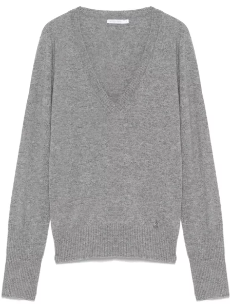 Pulover Patrizia Pepe din cașmir gri