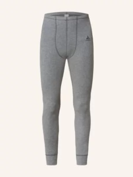 Termo kalhoty ODLO Active Warm Bl Bottom Long steel grey melange šedé