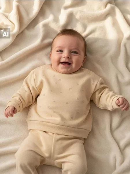 Sinsay Mikina s kulatým výstřihem béžová