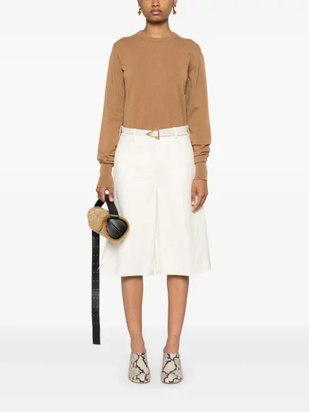 Kašmírový svetr Jil Sander s kulatým výstřihem