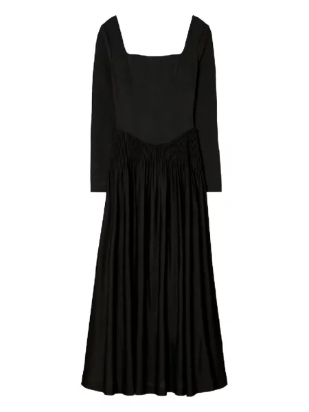 Rochie maxi Tory Burch până la genunchi de costum negru