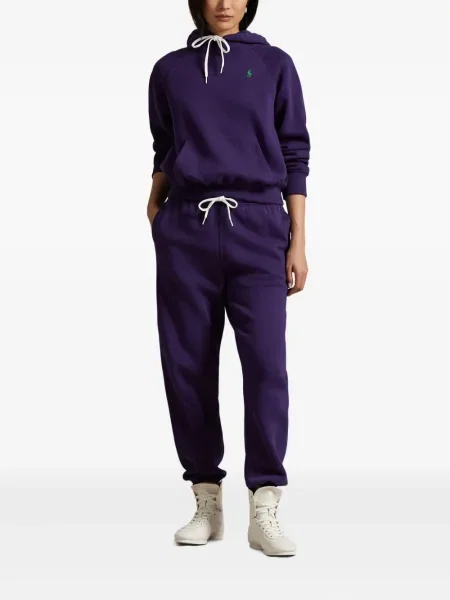 Slip de baie Polo Ralph Lauren alergare cu cordon cu imagine alb