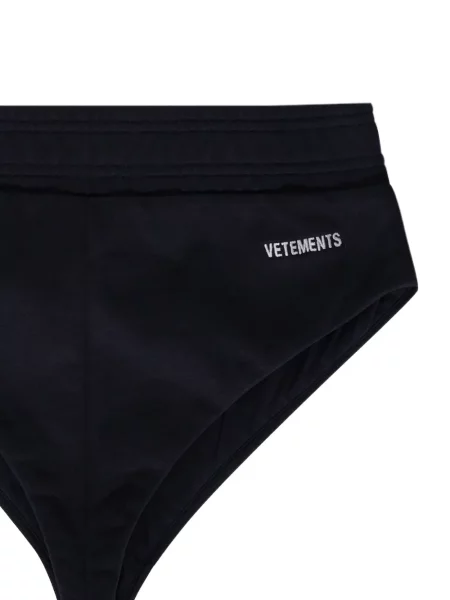 Шорти Vetements с принт от джърси черно