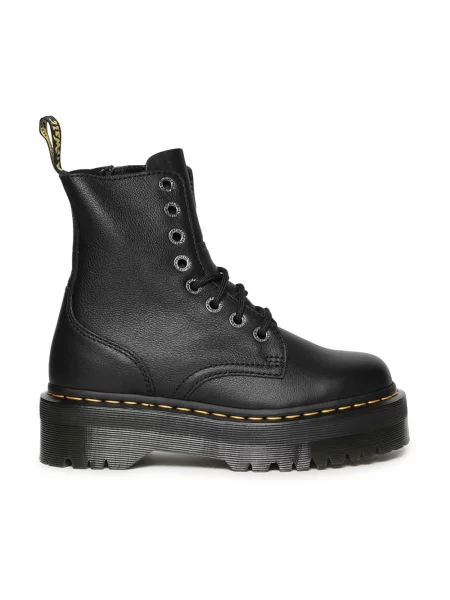 Dr. Martens Obuwie Kobieta 40 EU Skóra Skórzane Botki na Platformie czarny