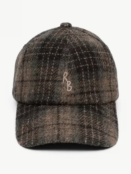 RUSLAN BAGINSKIY női gyapjú siltes sapka Print Baseball Cap barna