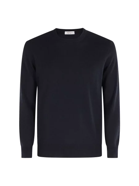 Sweter Kangra wełniany niebieski