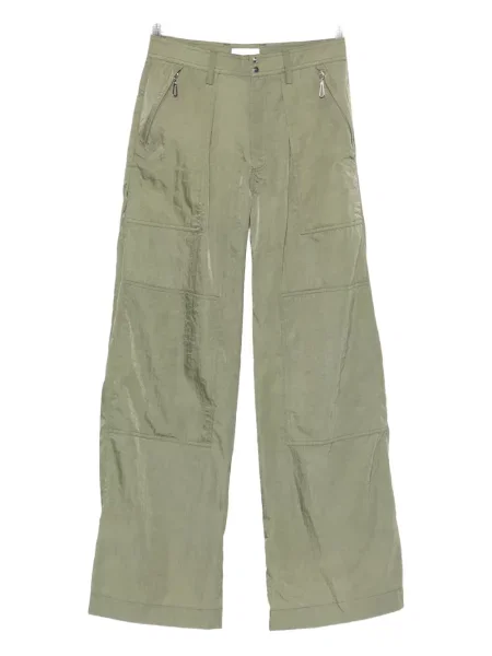 Pantaloni Rabanne plisate verde