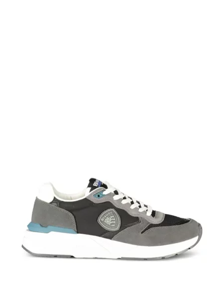 Sneakerși Blauer cu șireturi din dantelă gri