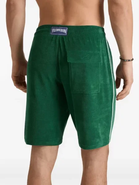 Bermude Vilebrequin din material terry cu cordon verde