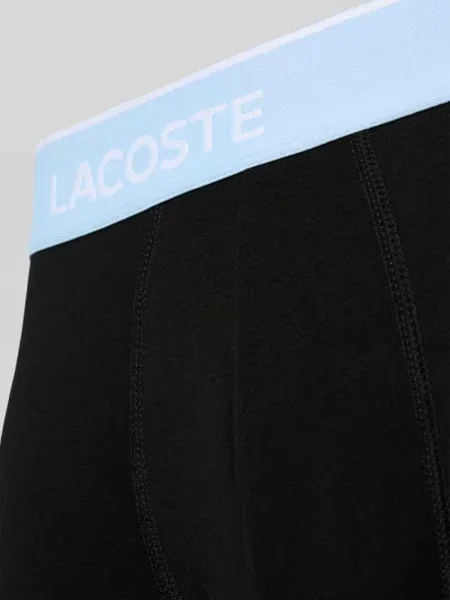 Obcisłe bokserki z mieszanki bawełny w zestawie 3 szt. Lacoste czarne