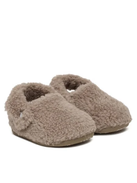 Gyerek otthoni papucs Crocs bézs
