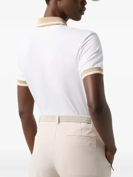 Gulerat tricou polo Bogner alb