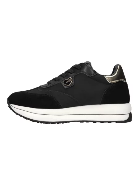 Sneakersy Love Moschino zamszowe czarne