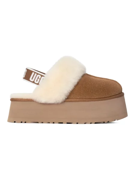 Trampki Ugg skórzane wsuwane beżowe