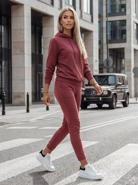 Komplet dresowy MIGEL bordowy Dstreet