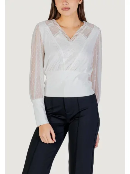 Bluza Morgan De Toi s čipko bela