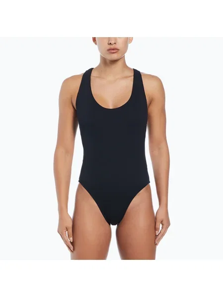 Olcsóbban. Nike Elevated Essential Pucker Crossback egyrészes fürdőruha fekete. Méret: S fekete