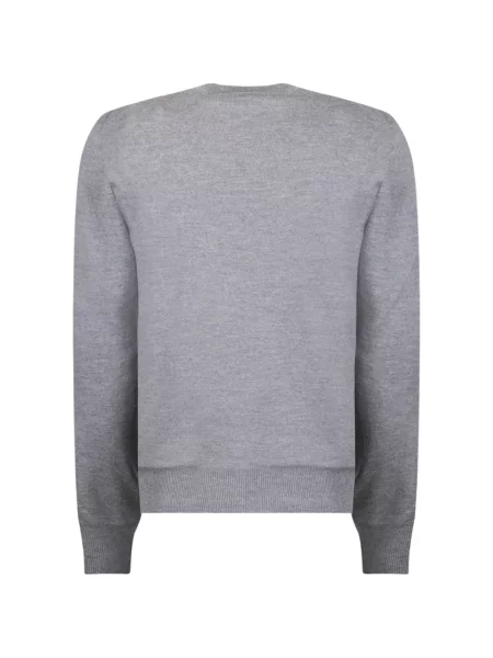 Pulover Gran Sasso cu model argyle cu decolteu rotund gri