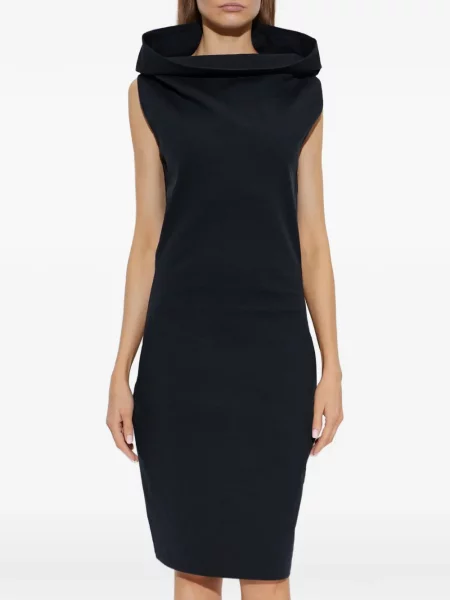 Rochie midi Issey Miyake fără mâneci albastru