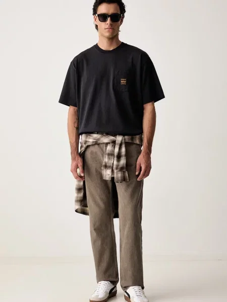 Levi's blugi straight pentru bărbați RELAXED STRAIGHT maro