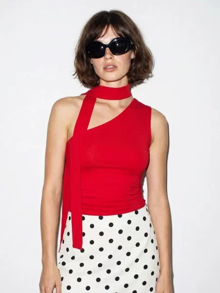 Bianco Lucci Bluza Blusen' crvena
