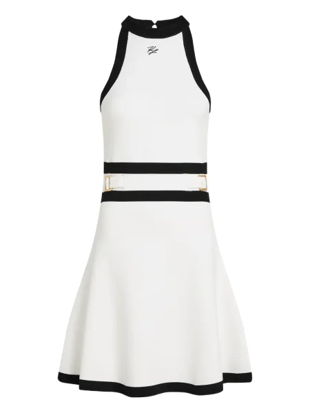Rochie fără mâneci Karl Lagerfeld fără mâneci de costum alb