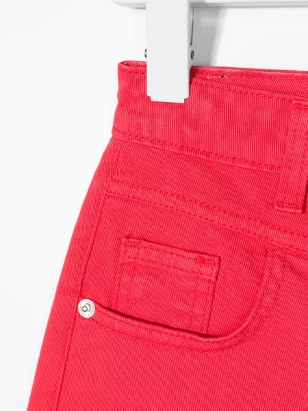 Szorty jeansowe dziecięce Alberta Ferretti czerwone