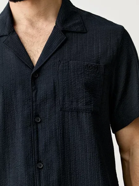BOSS сорочка з бавовною Relax_Shirt