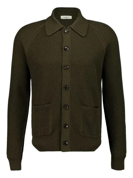 Cardigan Piacenza Cashmere din cașmir lung verde