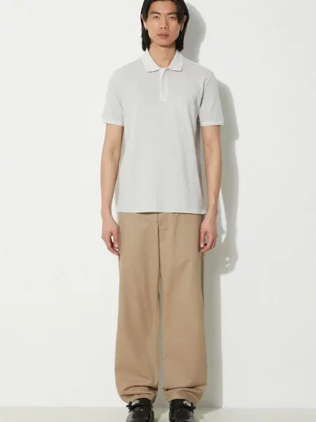 Koszulka polo Woolrich szara