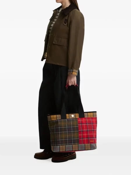 Geantă shopper Barbour International maro