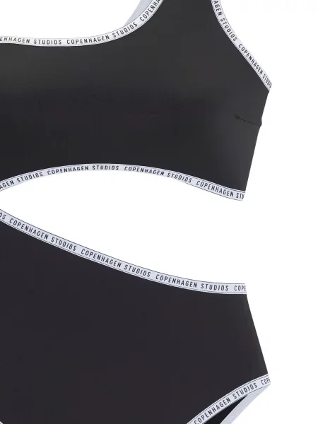 Copenhagen Studios Costum de baie întreg negru alb
