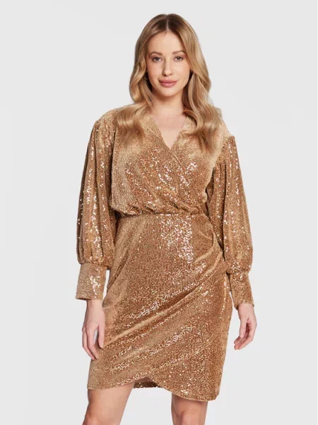 Cocktail obleka Closet London rjava