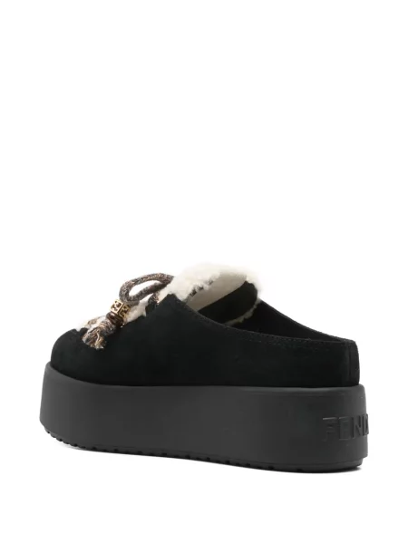Papuci tip mules Fendi negru