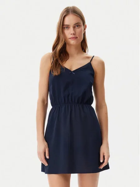 Poletna obleka Tommy Jeans modra
