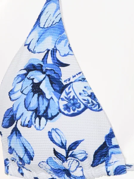 Farm Rio Trojúhelníkové Bikiny Porcelain Chita modrá / tmavě modrá bílá