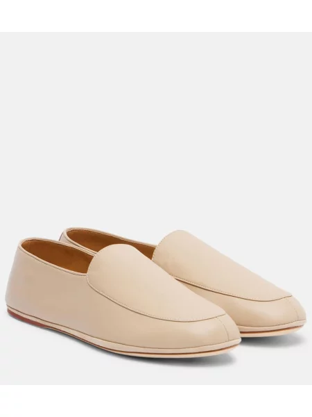 Pantofi loafer Loro Piana din piele maro