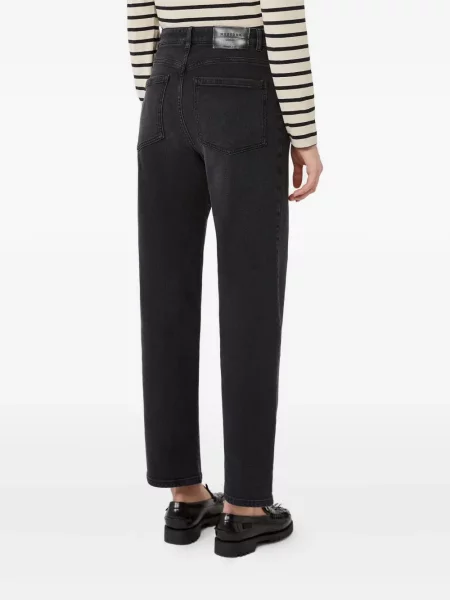 Дънки straight leg Max Mara черно
