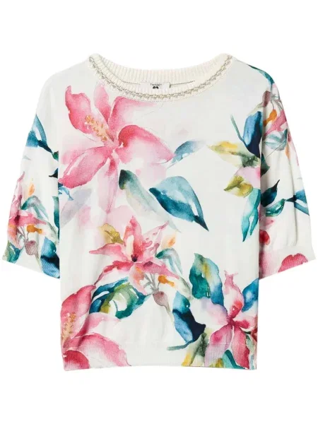 Tricou Twinset tricotate alb