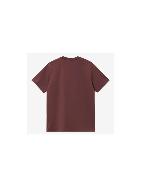 Carhartt WIP S/S Pocket T-Shirt Mężczyźni Koszulki Carhartt WIP Burgundowy Size: XL czerwona