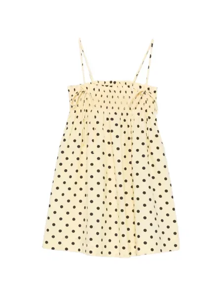 Rochie mini Damson Madder cu buline galben