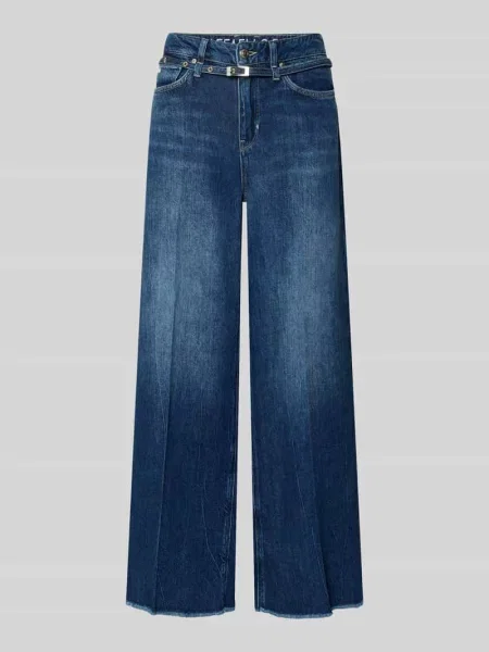 Jeansy z szerokimi nogawkami z model SVENTY' Raffaello Rossi granatowe