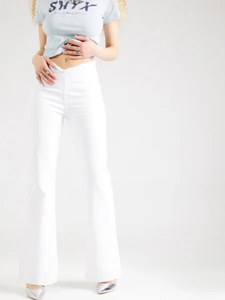 SHYX Džínsy denim biely