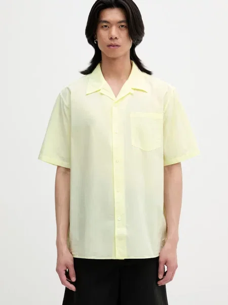 Košulja Norse Projects Carsten Cotton Tencel Shirt regular žuta