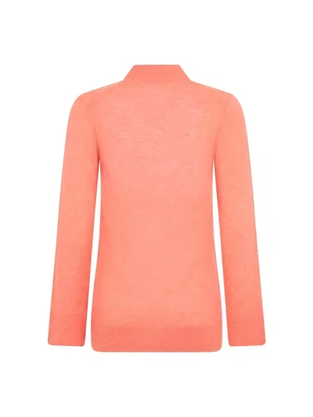 Sweter Malo z dekoltem w serek czerwony