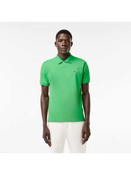 Lacoste Koszulka Polo Oryginał Petit Piqué zielona