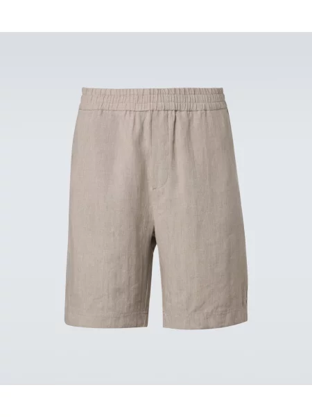 Pantaloni scurți Sunspel de in bej