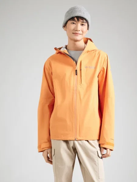 COLUMBIA Outdoorová bunda Ampli-Dry II svetlosivá / svetlooranžová